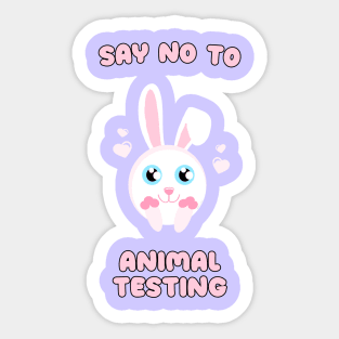 Say no to animal testing Sticker